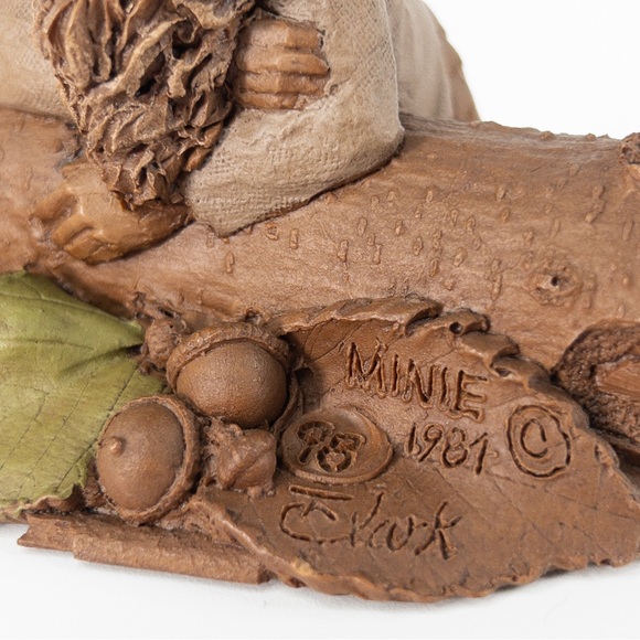 Tom Clark Gnome - Minie 1984 Mold #98 Item Style #1023	Lumberjack Carpenter VTG - Picture 3 of 10